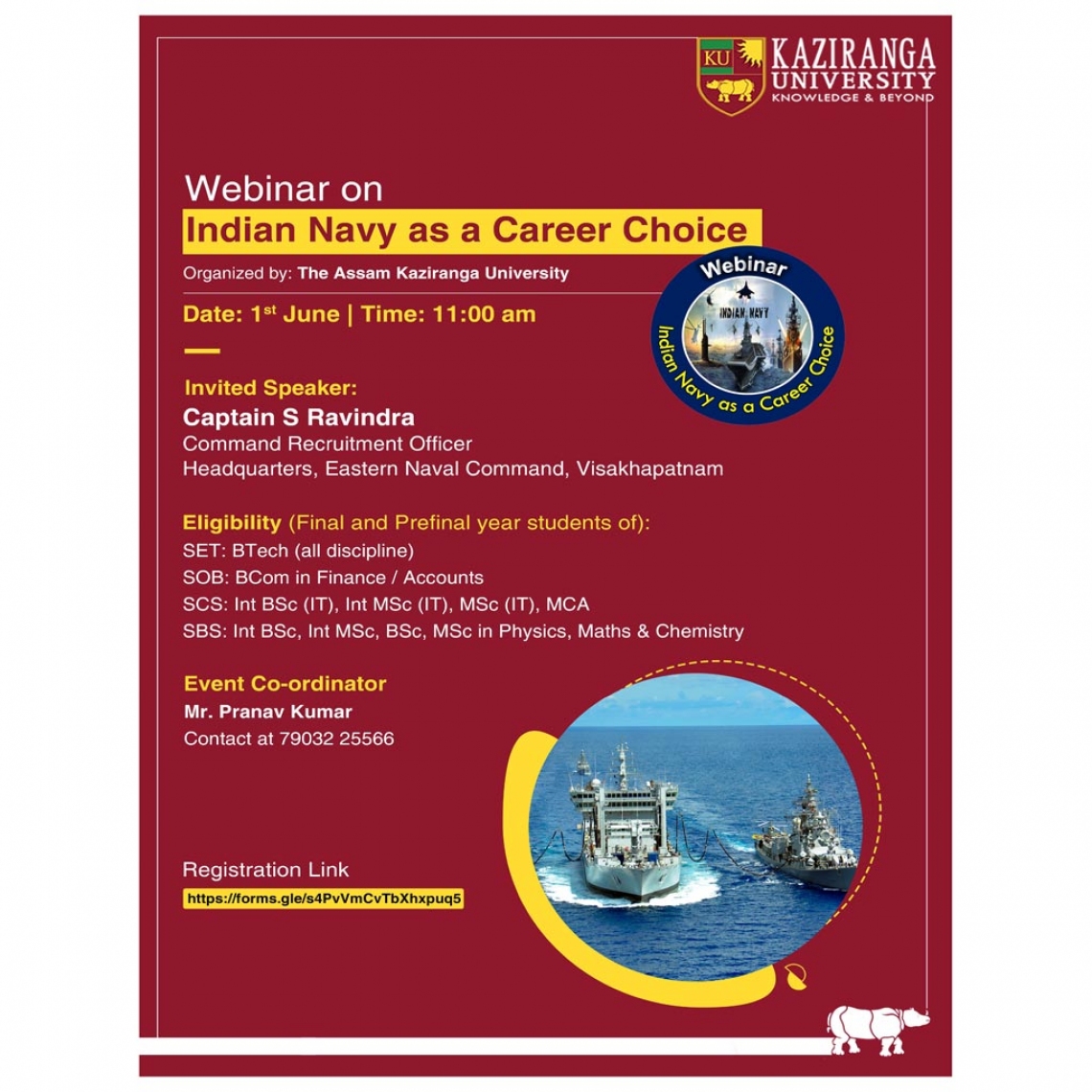 Webinar on Career in Indian Navy