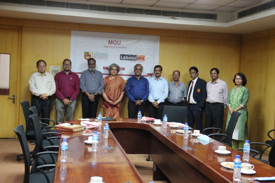 MoU Between The Assam Kaziranga University and LabourNet Services India Pvt. Ltd