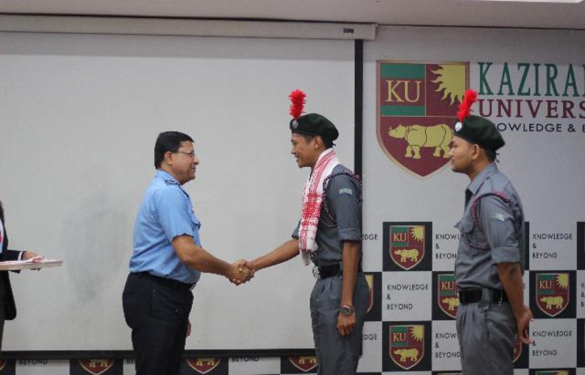 The NCC unit of Assam Kaziranga University celebrated NCC Day at Campus.