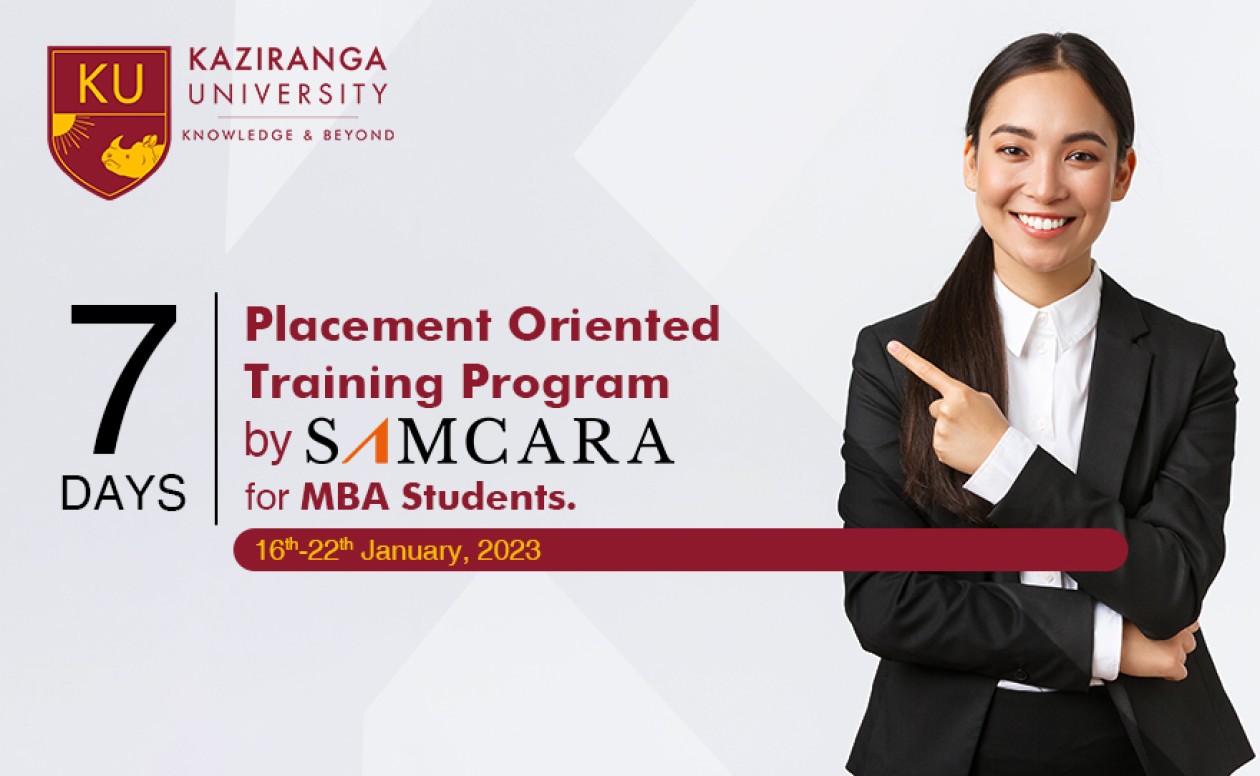 Placement Oriented Training Program by Samcara for MBA Students