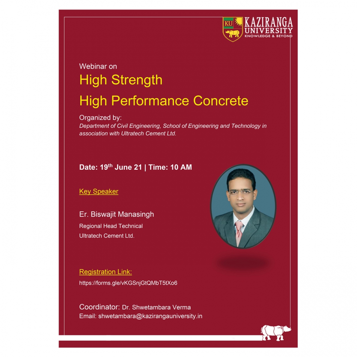 Webinar on High Strength High Performance Concrete