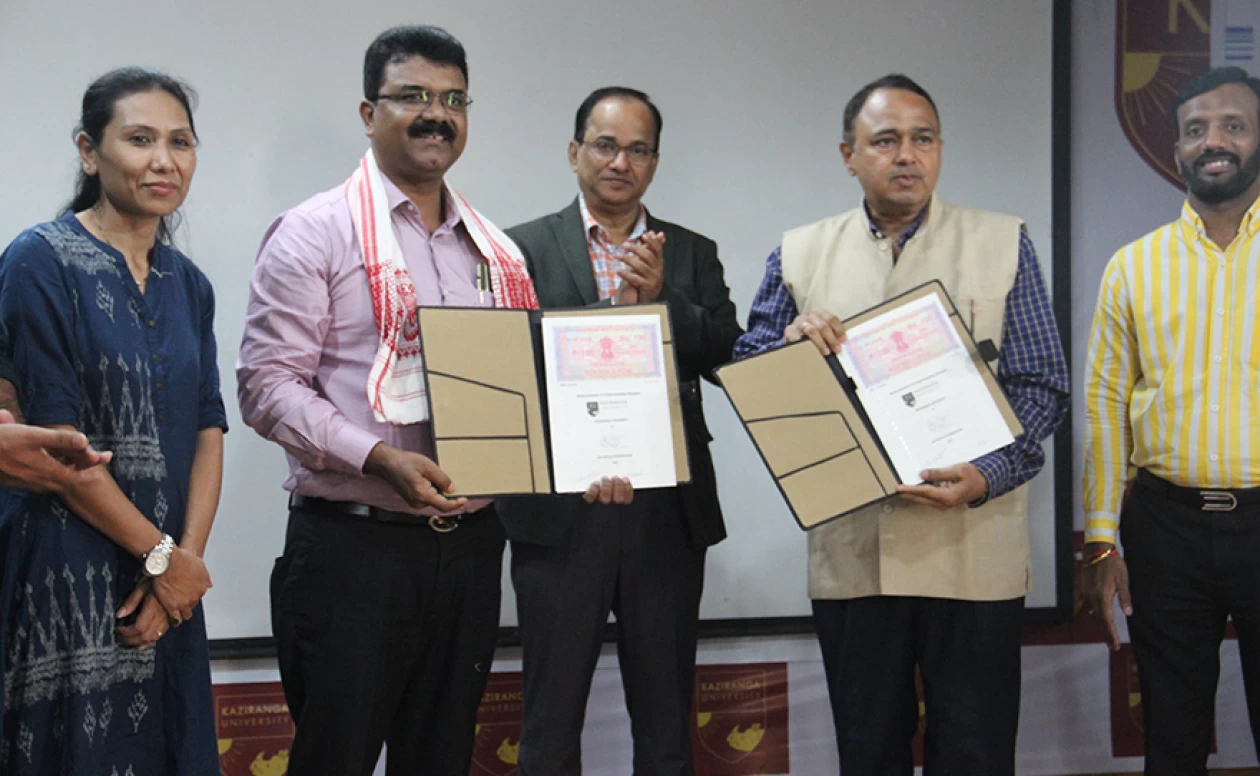 MoU signing activity was conducted between The Assam Kaziranga University and AIC SELCO Foundation