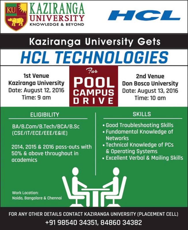 HCL Technology Pool Campus at Kaziranga University