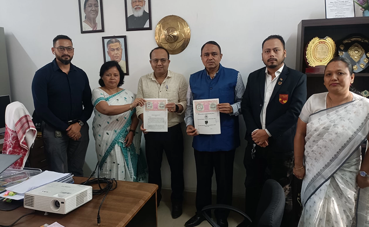 MoU signing activity was conducted between The Assam Kaziranga University and Assam Women's University