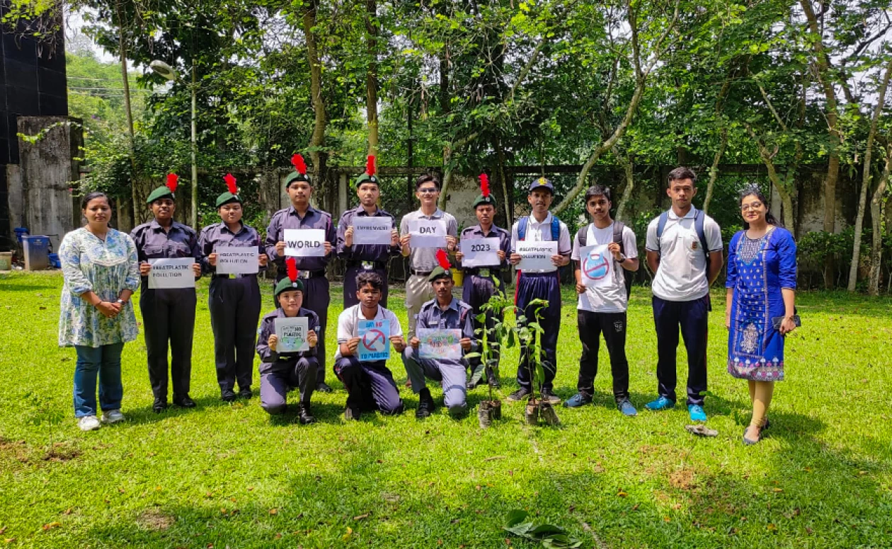 World Environment Day, on June 5th, the KU NCC cadets, in collaboration with the Office of Student Affairs