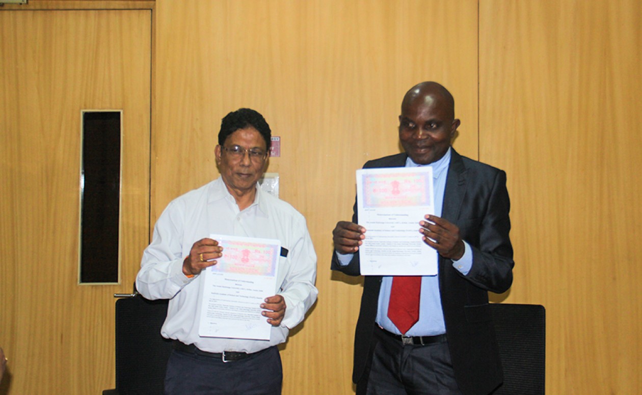 MoU with Namwala Academy of Science and Technology, Lusaka, Zambia