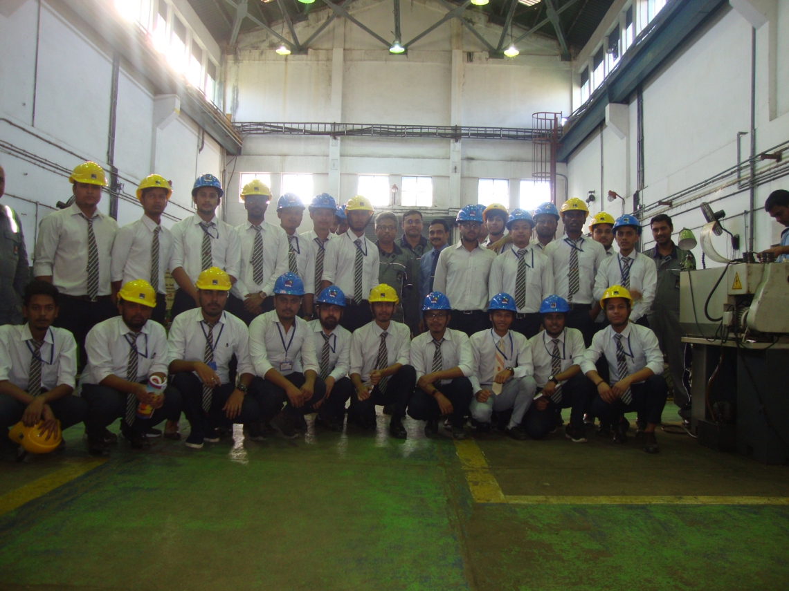 BTech Mechanical Engineering VII Semester underwent a short training programme at Numaligarh Refinery Limited (NRL)