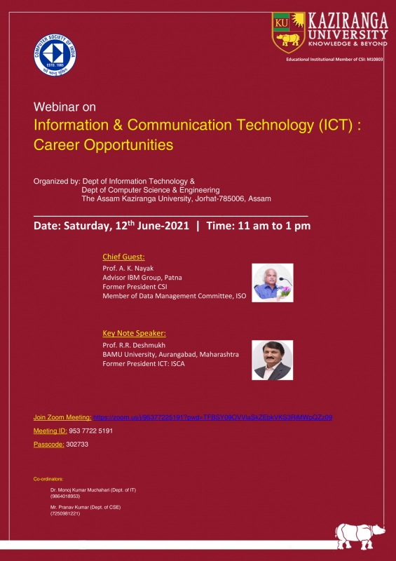 Webinar on information and communication technology(ICT) Career Opportunities