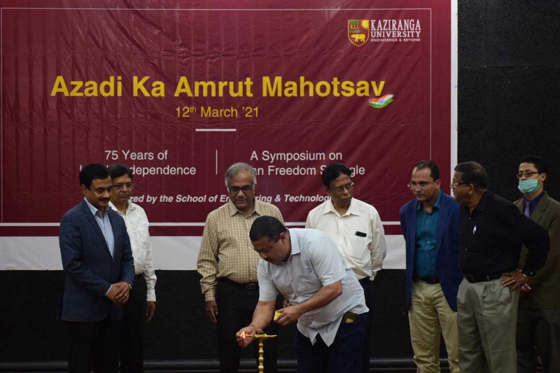 Azadi Ka Amrut Mahotsav organized by the School of Engineering &amp; Technology, The Assam Kaziranga University on 12th March 2021
