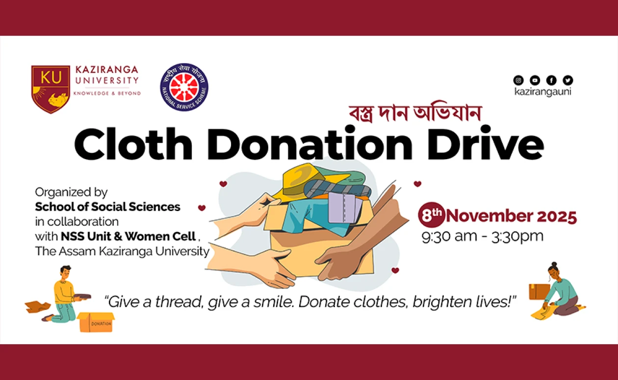 Cloth Donation Drive on 8th November 2025 at Socklatinga Tea Garden