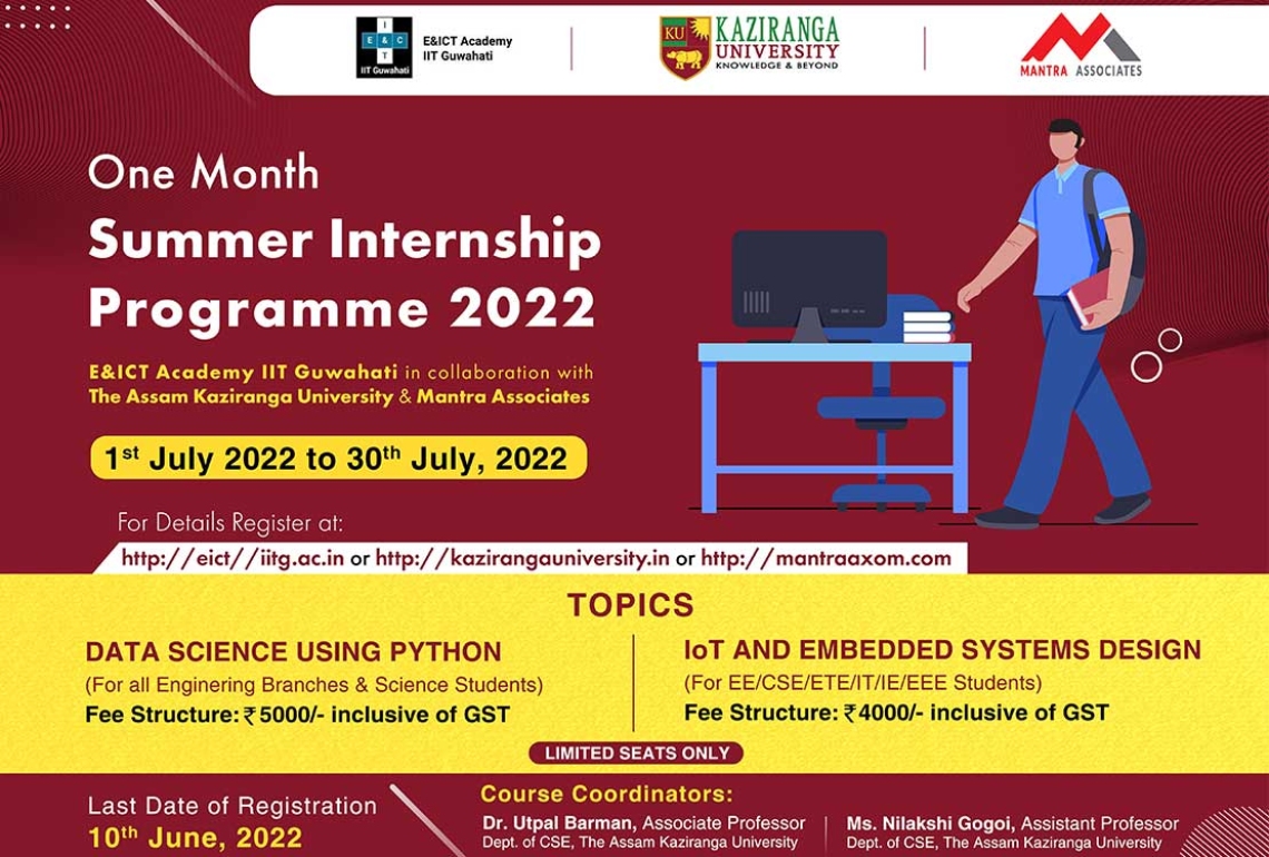 30 days Online summer internship program for the Polytechnics / Engineering / Science