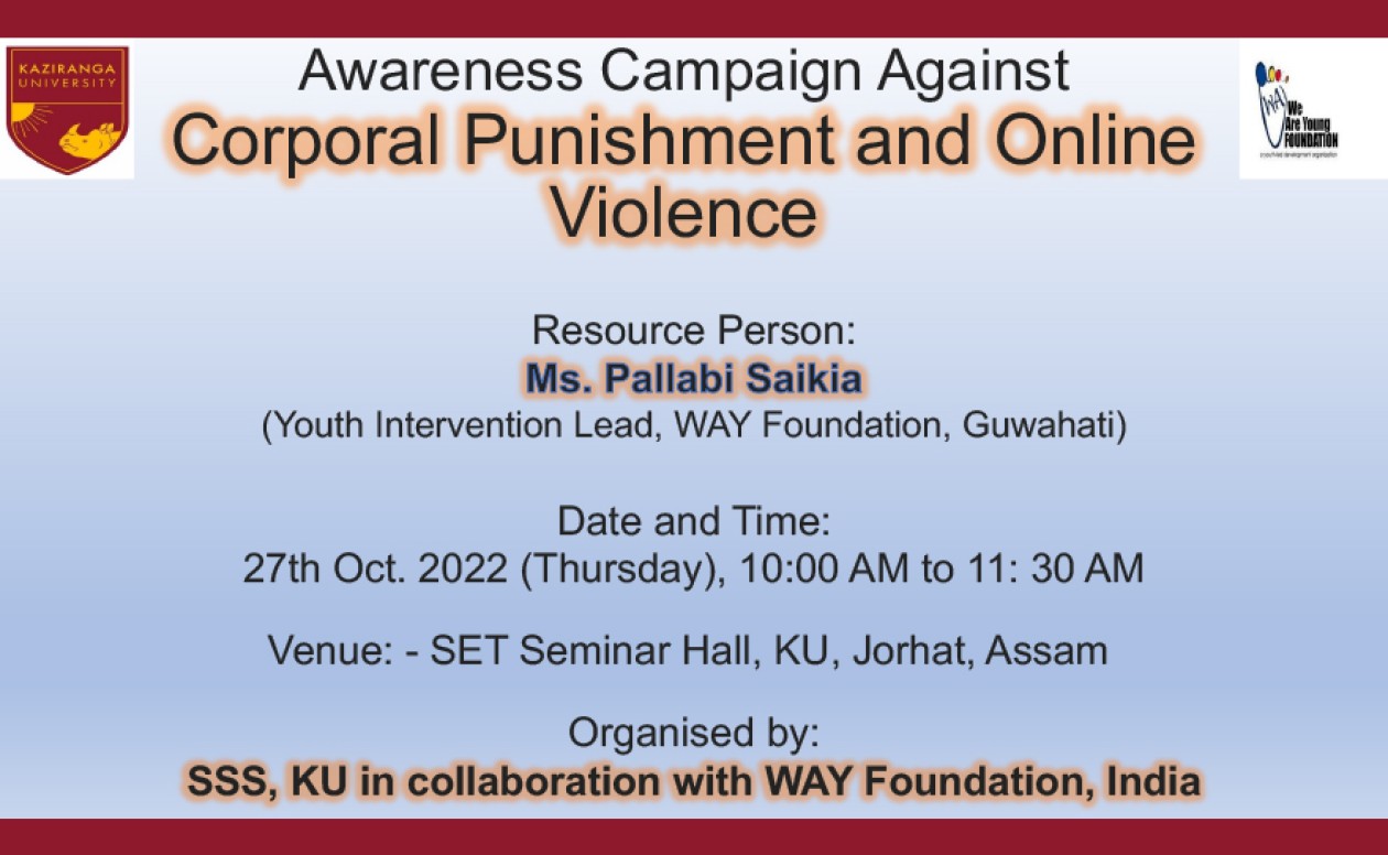 Awareness campaign against corporal punishment and online violence
