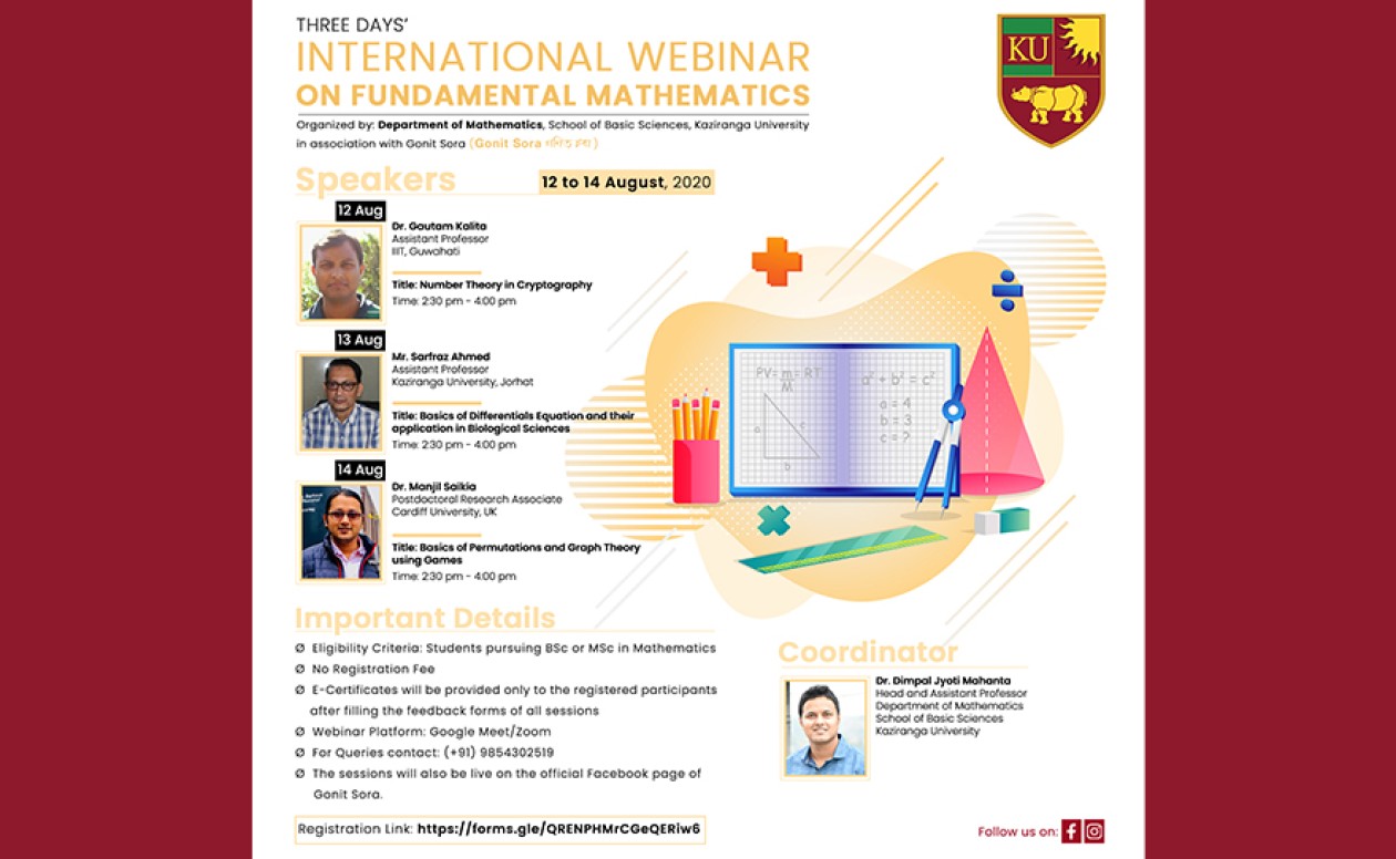Three Days’ International Webinar on Fundamental Mathematics