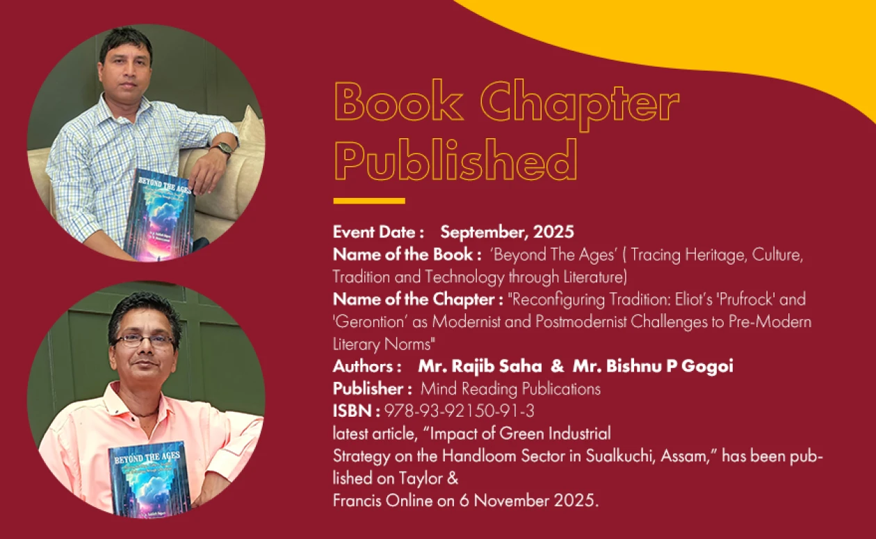 Book Chapter Published ‘Beyond The Ages’