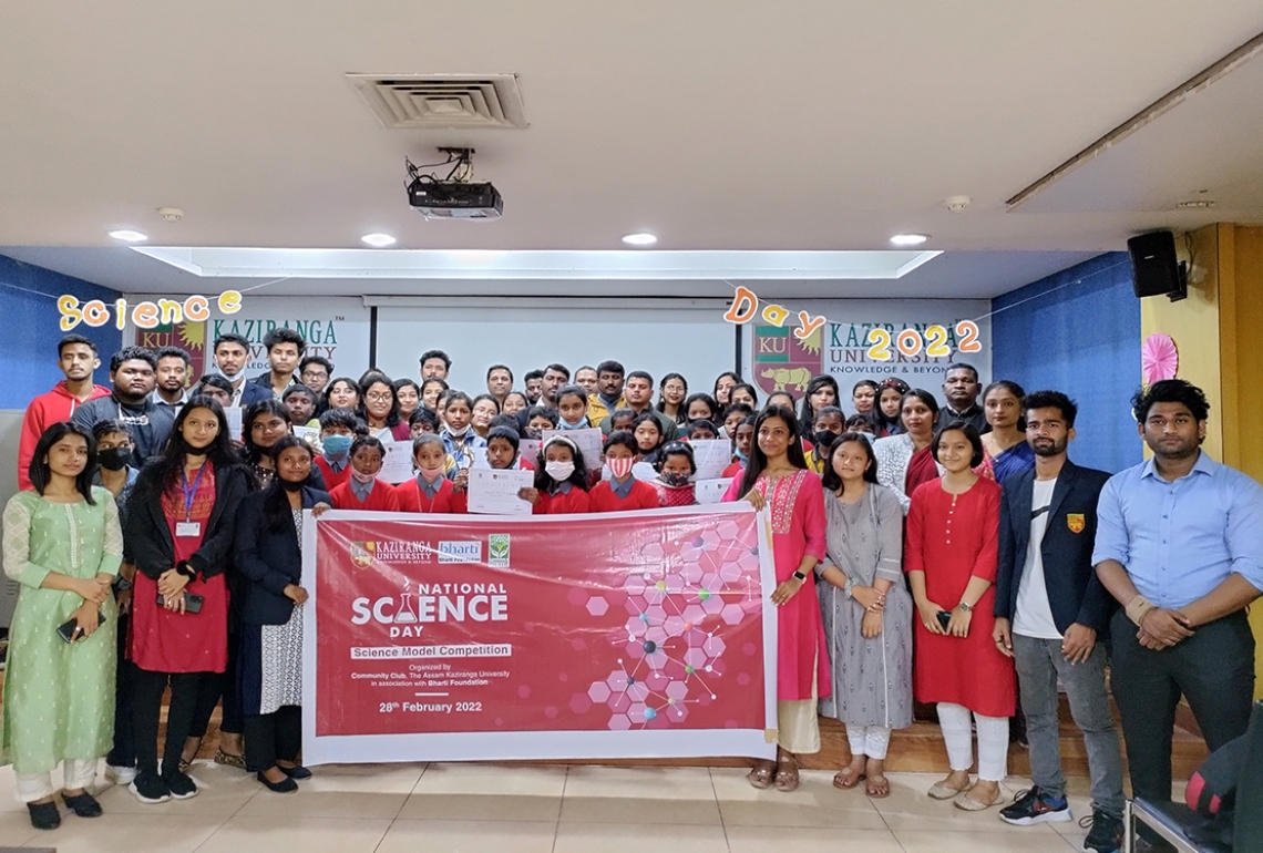 Celebration of National Science Day22 at the Assam Kaziranga University