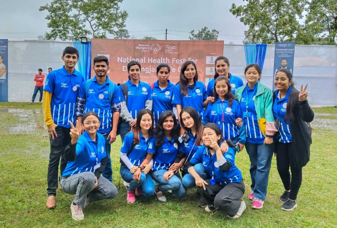 KU Social Work Students participated in 'National Health Fest for Divyangjan-We Care' - A Special Olympics Bharat initiative 2022