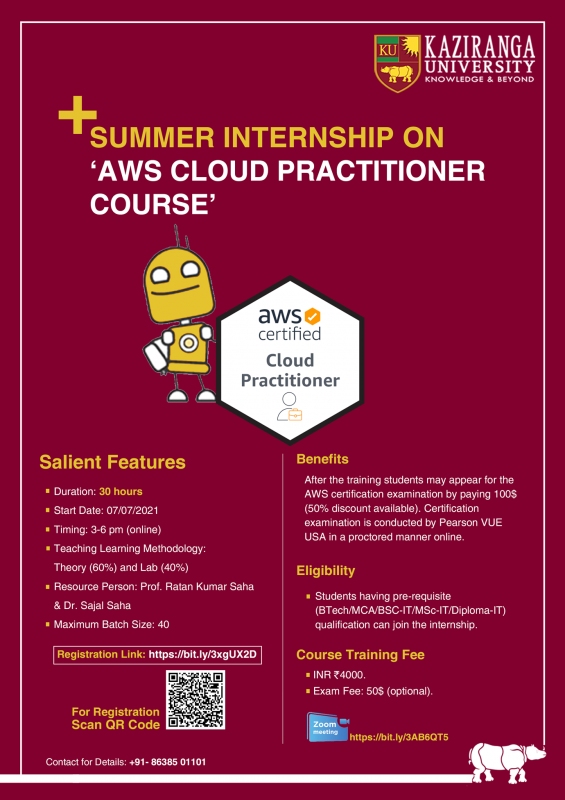 Summer Internship on "AWS Cloud Practitioner