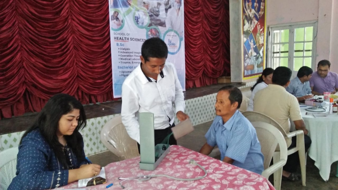 Health Camp Initiative taken by KU at Digboi