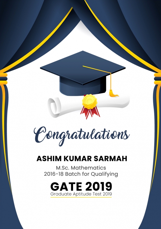 KU student from Msc Mathematics qualifies GATE 2019