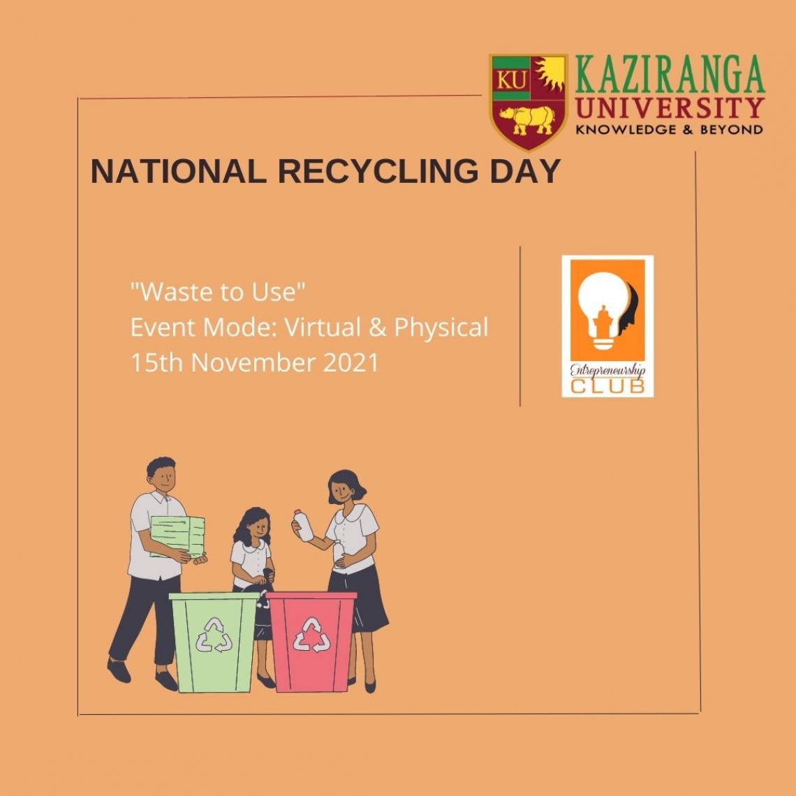 National Recycling Day Activity