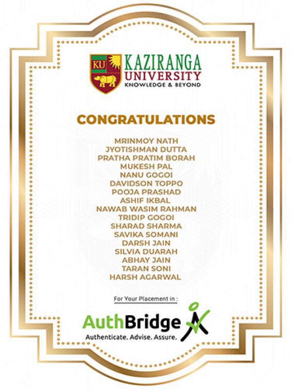 17 students recruited by Authbridge Research Services
