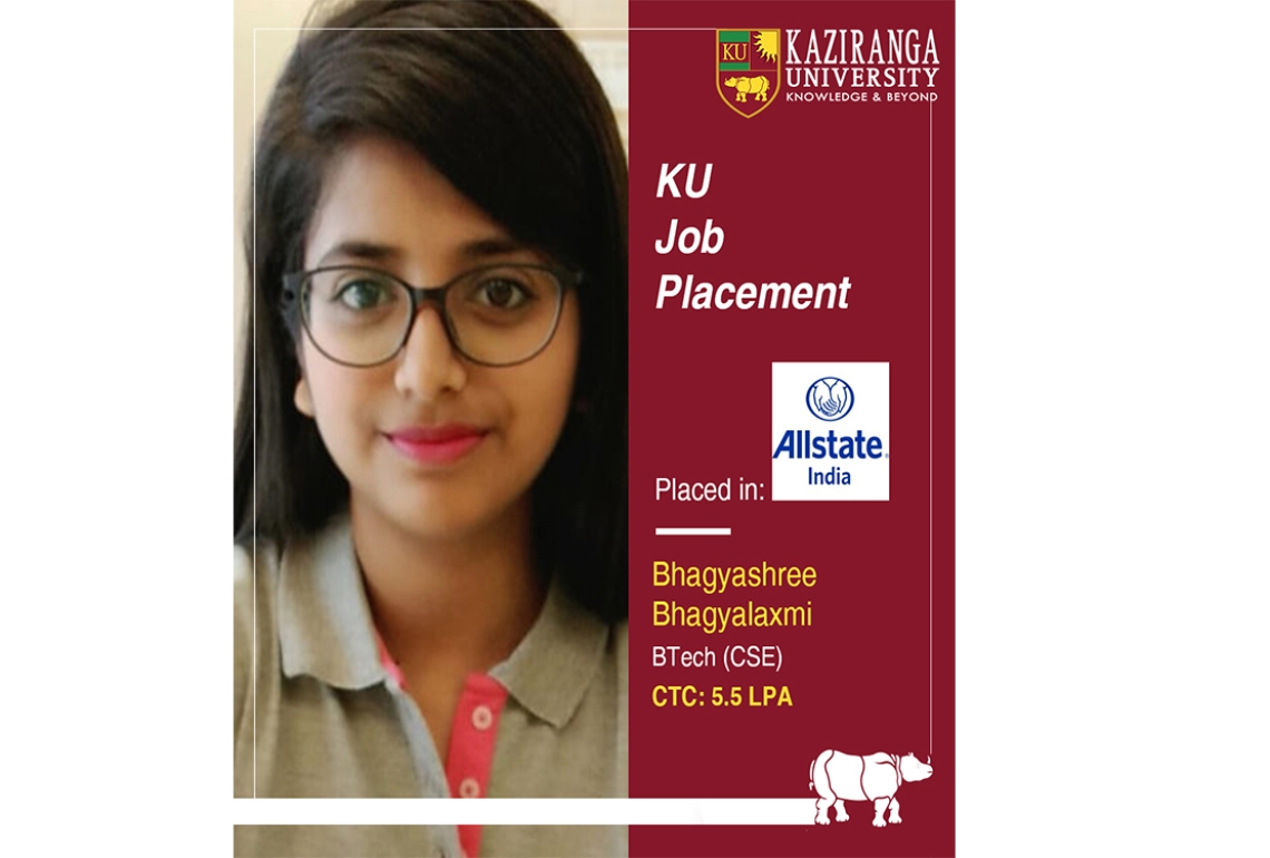 Congratulations to Bhagyashree Bhagyalaxmi on getting placed at Allstate India