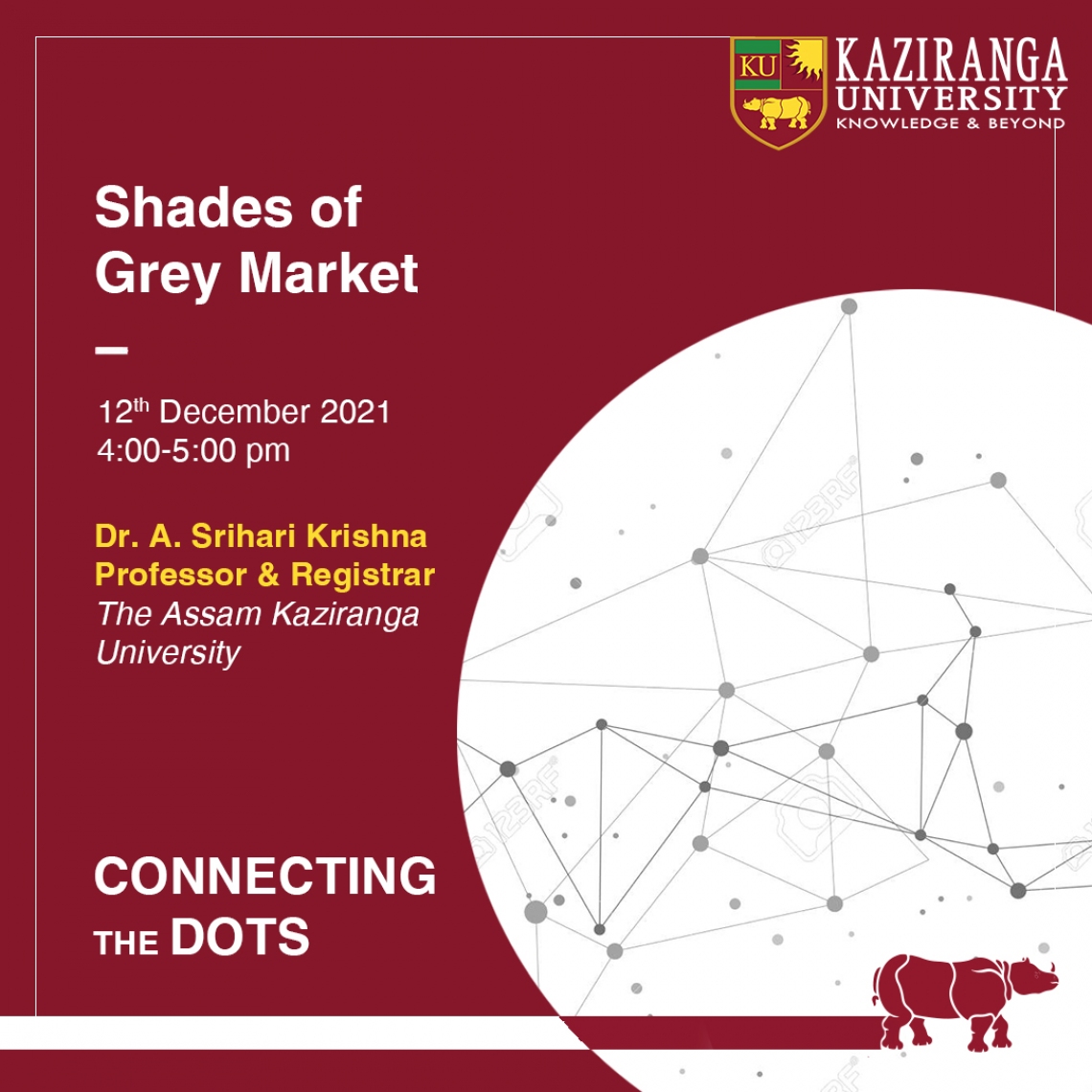 Weekend Session of Connecting the Dots webinar on Shades of Grey Market.