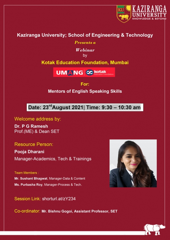 Online webinar by Kotak Education Foundation