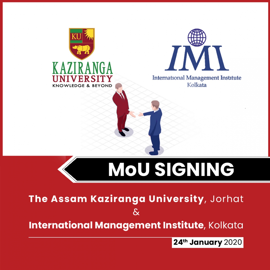 The Assam Kaziranga University signs MoU with IMI